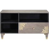 TV ormar s ladicama Siva 80 x 33 x 46 cm Čvrsto drvo manga | shoptok.hr