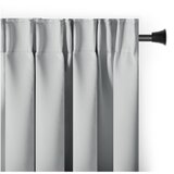 Restilo Svetlo siva zatemnitvena izolacijska zavesa 140x270 cm Pleat – Cene