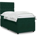  Box spring krevet s madracem tamnozeleni 100x200 cm baršunasti | shoptok.hr