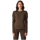 SKFK Puloverji Oldar Knit - Charcoal Kostanjeva Cene