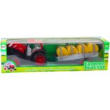  Large Farm Tractor With Trailer And Hay Bales Red Drive | shoptok.hr