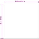  Tepih od umjetne ovčje kože TAFALLA Bež 240 x 240 cm Poliester | shoptok.hr
