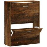 Maison Chic Omarica za obutev - Kopa za čevlje dimljeni hrast 63x24x81 cm inženirski les, (21777802) | Shoptok.si
