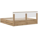  Bed Frame with Storage and Headboard Artisan Oak 180 x 200 cm | shoptok.hr