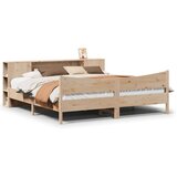  Posteljni okvir brez vzmetnice 200x200 cm trdna borovina, (21608552) | Shoptok.si