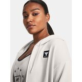 Under Armour Women's cream sweatshirt Project Rock HW Terry FZ OS | Shoptok.si
