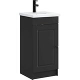  Kupaonski umivaonik s sudoperom Crna 42 x 40 x 84,5 cm | shoptok.hr