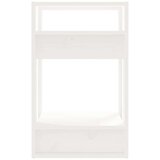  Knjižna omara/pregrada bela 41x35x57 cm trdna borovina, (20705898) | Shoptok.si