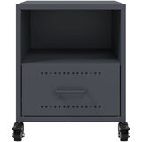  Noćni ormarići 2 kom antracit 36x39x43,5 cm čelični | Eponuda.com