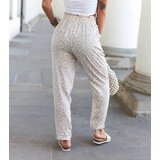 UR/CEO Beige floral wide pants Ippocrate | Shoptok.si