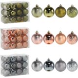 Molarem Home Set od 24 kuglice za božićno drvce – 6 cm, maslinasto zelena | shoptok.hr