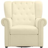 Støraa Bijela baršunasti fotelja za ljuljanje/chesterfield Lillyse – | shoptok.hr