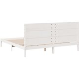  Dugi okvir kreveta bez madraca bijeli 180 x 210 cm masivno drvo | Eponuda.com
