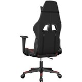 vidaXL Masažni gaming stol črno in rdeče umetno usnje | Shoptok.si