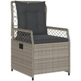  5-dijelni vrtni blagovaonski set od poliratana s jastucima sivi Siva 140 x 70 x 74 cm | Shoptok.si