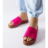  Dark pink sandals with openwork upper Idabel | Shoptok.si