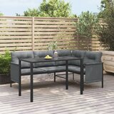  Vrtni blagovaonski stol antracit 110 x 54 x 70 cm čelični | shoptok.hr