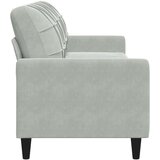 vidaXL Trosed svetlo siv 210 cm žamet | Shoptok.si