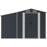 vidaXL Vrtna kućica antracit 277 x 279 x 179 cm od pocinčanog čelika | shoptok.hr