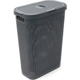 Addis siva košara za rublje Rattan Effect Slim Hamper, 50 l Cijene