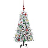 vidaXL Umjetno božićno drvce s nogom s stalakom Zelena 120 cm PE i PVC | shoptok.hr