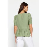 Trendyol Bluza sa rukavima od metvice kaki | krem | ePonuda.com