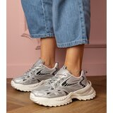 D/CEO marka niezdefiniowana Silver Carina sporty sneakers on a stylish sole | Shoptok.si