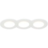 QAZQA Komplet 3 vgradnih reflektorjev v kopalnico okrogle LED 5W bele nepremočljive - Blanca | Shoptok.si