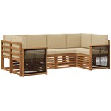  Set vanjskih sofa 5 kom. Prirodna | shoptok.hr
