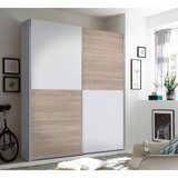 P & B Omara Z Drsnimi Vrati Time, Bela, Barva Hrasta | Shoptok.si