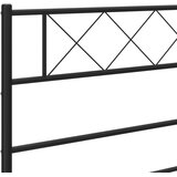 vidaXL Metalno uzglavlje crno 90 cm | shoptok.hr