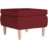 Furnova Stolček z lesenimi nogami vinsko rdeče blago, (22060703) | Shoptok.si