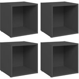 TV ormarići 4 kom sivi 37 x 35 x 37 cm konstruirano drvo | shoptok.hr