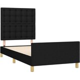  Okvir za krevet s uzglavljem crni 80x200 cm od tkanine | shoptok.hr