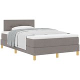 vidaXL Krevet s okvirima s madracem Taupe 120x190 cm Tkanina | shoptok.hr