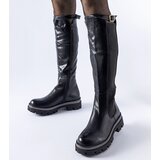 Gemre Black massive boots with a decorative strap Stuart | shoptok.hr