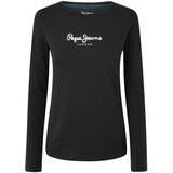 Pepe Jeans Majica 'New Verginia' crna / bijela | shoptok.hr