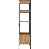  Polica s 5 razina i ormarićem 80 x 40 x 163 cm od čelika i drva | shoptok.hr