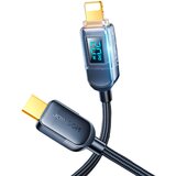 Joyroom iPhone USB-C - Lightning kabel z zaslonom 20W 1,2 m črn, (21090849) | Shoptok.si