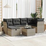  7-dijelni set vrtnih sofa svjetlosivi od poliratana | shoptok.hr