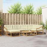  Set vanjskih sofa 7 kom. Bijela i krem | shoptok.hr