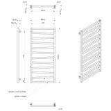 Sapho radijator za kupatilo zig 601W/230V 60x133 cm crna | Eponuda.com