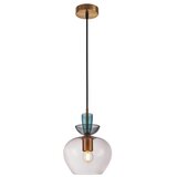  ITALUX PND-31882-1-GD-PK - Luster na sajli FANDA 1xE27/40W/230V zlatna/duvansko-siva | Eponuda.com