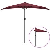 Balkonski suncobran bordo 270 x 144 x 222 cm polukružni | Shoptok.si