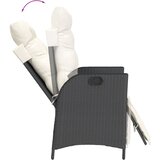  9-dijelni vrtni blagovaonski set s jastucima crni od poliratana | shoptok.hr