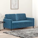 vidaXL Dvosjed plavi 140 cm baršunasti Cijene
