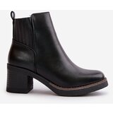 Boto Insulated Women's Heeled Boots Eco Leather Black Irittes | Shoptok.si
