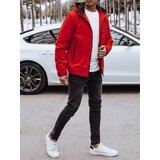 DStreet Kurtka męska przejściowa z kapturem czerwona | Shoptok.si