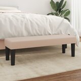 vidaXL Klupa boja cappuccina 100x30x30 cm od umjetne kože Cijene