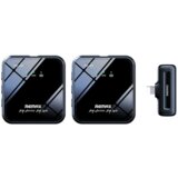 Remax Bezicni mikrofon Lavalier za mobilni telefon K12 iPhone crni